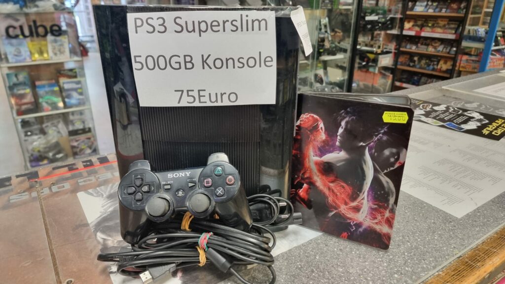 Ankauf PS3 Superslim 500GB Konsole 75Euro #ps3 #sonyps3 #ps3gamer #ps3gaming #SonyPS3 #sonyplaystation3 #sonyplaystation3game #ps3game #ps3games #ps3gamescollector #videogames #videogameshop #powergames