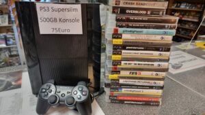 Ankauf PS3 Superslim 500GB Konsole 75Euro#ps3 #playstation3 #sonyplaystation3 #ps3game #sonyps3 #ps3superslim #sonyplaystation3 #videogame #videogames #videogameshop #powergames